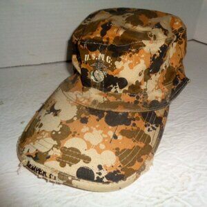 U.S.M.C. Digital Camo Military Hat Flex Fit Adult New With Tags